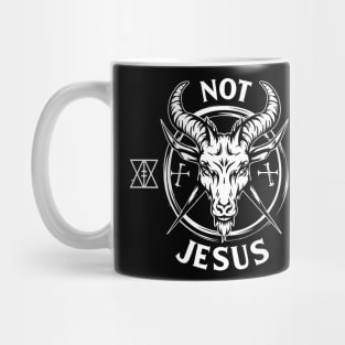 Not Today Jesus I Satanic Baphomet Goat Mug